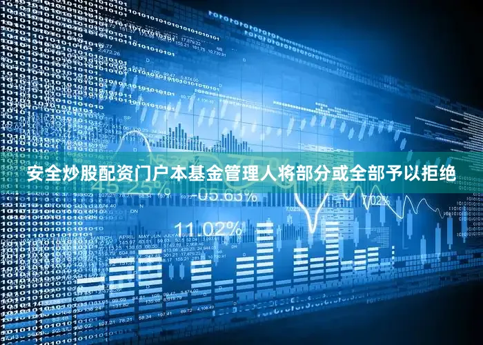 安全炒股配资门户本基金管理人将部分或全部予以拒绝